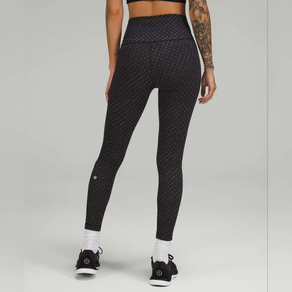 Lululemon Wunder Train High-Rise Tight 25" *Mirrorify Black Multi Size 10 - Picture 2 of 16